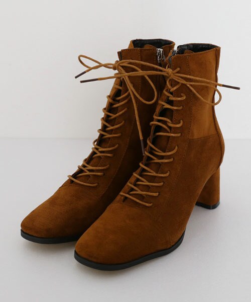 DHOLIC（ディーホリック）の「2TYPEレースアップブーツ（ブーツ・レディース・ホワイト/ブラック/レッド/ベージュ/その他・225/230/235/240/245/250）」の3枚目の写真