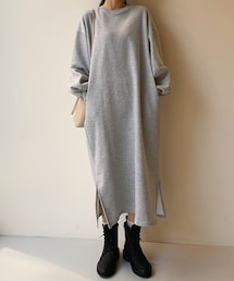 DHOLIC | 裏起毛スウェットワンピース(ワンピース)