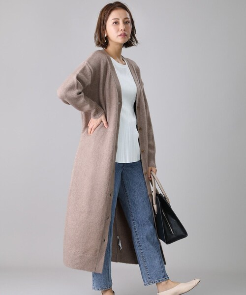 FREAK'S STORE 2WAYロングカーディガン ベージュ FREAK'S STORE（フリークスストア）の「2WAYロングカーディガン