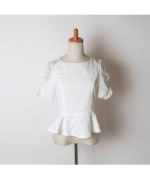 no brand | レース ペプラム(シャツ/ブラウス)
