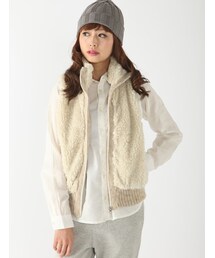 Rinajour | Rinajour ボアニットベスト(ジャケット/アウター)