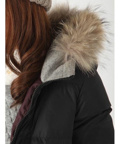 Rinajour（リナジュール）の「Rinbajour ロングダウンジャケット（ジャケット/アウター・レディース・BLACK/NAVY/BEIGE・1/2）」の5枚目の写真