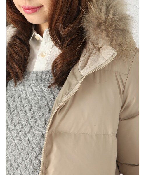 Rinajour（リナジュール）の「Rinbajour ロングダウンジャケット（ジャケット/アウター・レディース・BLACK/NAVY/BEIGE・1/2）」の15枚目の写真