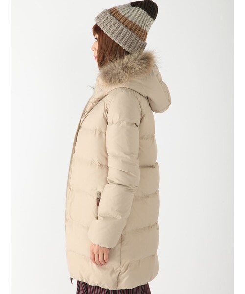Rinajour（リナジュール）の「Rinbajour ロングダウンジャケット（ジャケット/アウター・レディース・BLACK/NAVY/BEIGE・1/2）」の13枚目の写真