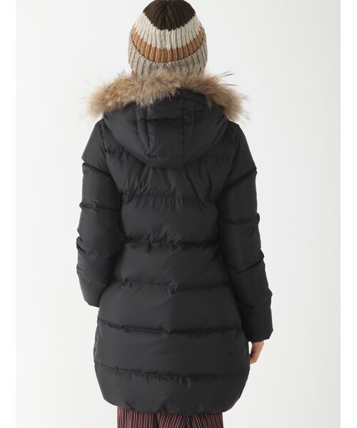 Rinajour（リナジュール）の「Rinbajour ロングダウンジャケット（ジャケット/アウター・レディース・BLACK/NAVY/BEIGE・1/2）」の4枚目の写真