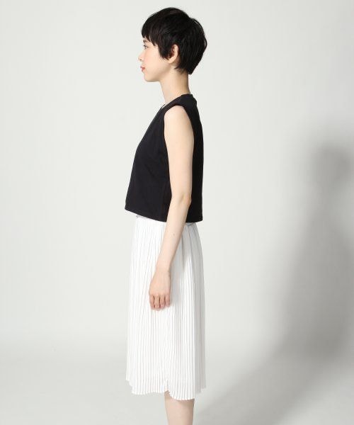 JEANASIS（ジーナシス）の「プリーツセットアップワンピース（ワンピース/ドレス・レディース・ホワイト系/ブラック系/ネイビー系・FREE）」の4枚目の写真