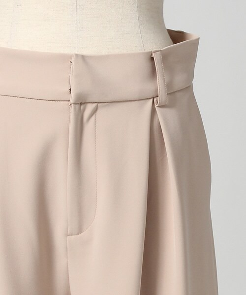 JEANASIS（ジーナシス）の「ワイドクロップドパンツ（パンツ・レディース・ピンクベージュ・FREE）」の4枚目の写真