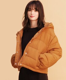 An3pocket | ショート中綿ブルゾン パファーJKT/オーバーサイズエコダウン(ダウンジャケット/コート)