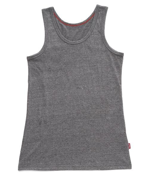 DOUBLE NAME（ダブルネーム）の「無地タンクトップ（トップス・ブルー/ピンク/イエロー/チャコールグレー・FREE）」の2枚目の写真