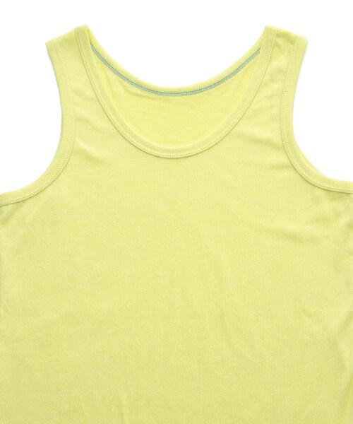 DOUBLE NAME（ダブルネーム）の「無地タンクトップ（トップス・ブルー/ピンク/イエロー/チャコールグレー・FREE）」の6枚目の写真