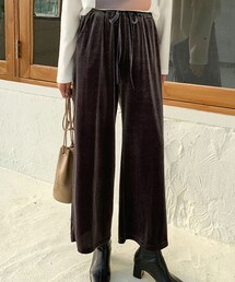 DHOLIC | ドロストベロアパンツ(その他パンツ)