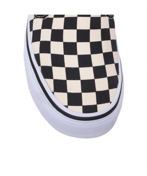VANS（バンズ）の「SLIP ON CHECK（シューズ・レディース・BLACK・39）」の4枚目の写真