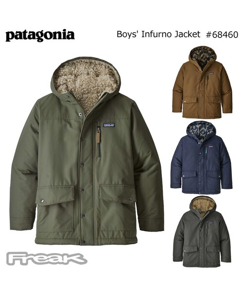 patagonia(パタゴニア)の「パタゴニア PATAGONIA 68460<BOYS' INFURNO JACKET ボーイズ インファーノ ジャケット>キッズジャケ(マウンテンパーカー・レディース・グリーン/ブルー/ブラウン/グレー・xs/s/m/l/xl/xxl)」の3枚目の写真