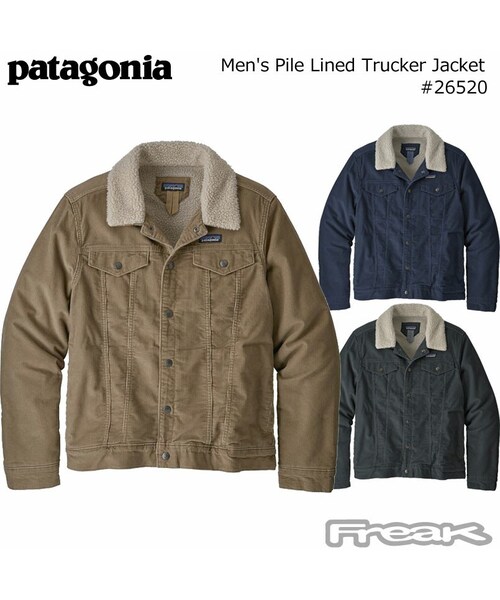 MENs M  パタゴニア パイル ラインド トラッカー ジャケット Pile Lined Trucker Jacket コーデュロイ フリース PATAGONIA 26520 FGE Forge Grey グレー系