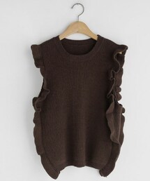DHOLIC | フリルニットベスト(ベスト)