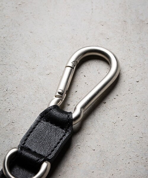 LEATHER COMBINATION KEY RING