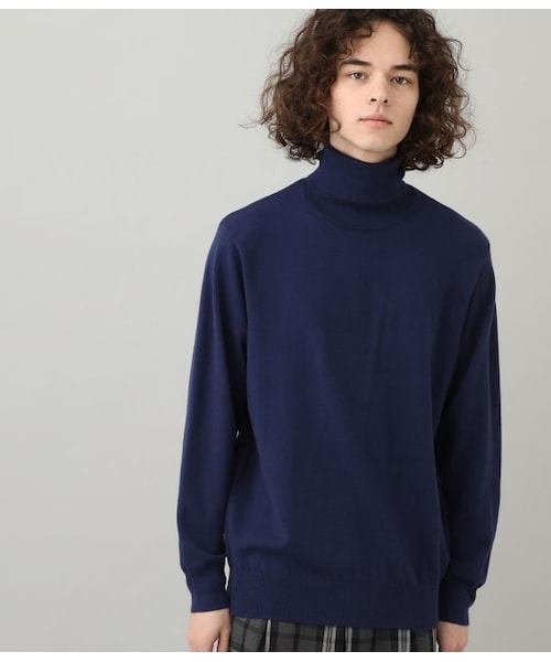 JUNRED（ジュンレッド）の「PBTタートルネックニット（トップス・メンズ・オフホワイト/ネイビー/ブラック・LL/L/M）」の3枚目の写真