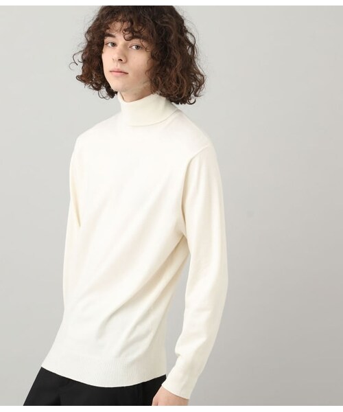 JUNRED（ジュンレッド）の「PBTタートルネックニット（トップス・メンズ・オフホワイト/ネイビー/ブラック・LL/L/M）」の2枚目の写真