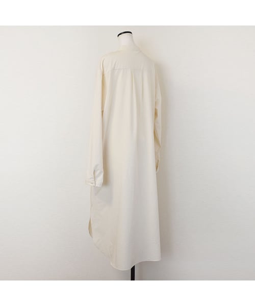 no brand(ノーブランド)の「T/CスタンドカラーオーバーロングシャツOP(ワンピース・レディース・その他)」の11枚目の写真