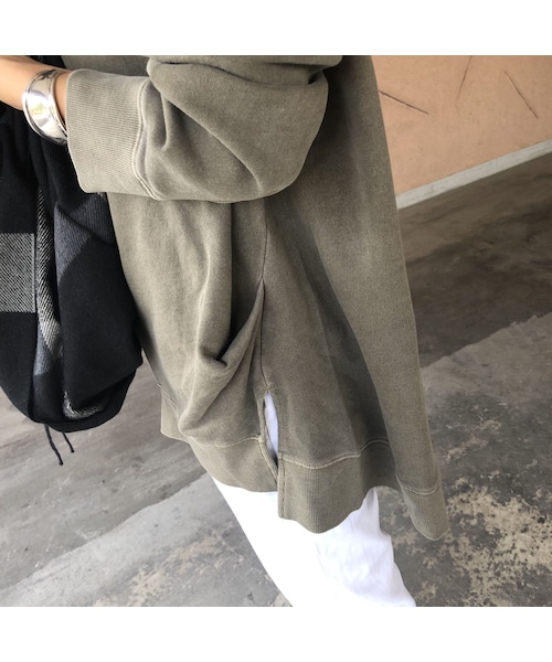 copine（コピン）の「再入荷！絶妙なピグメント加工スモーキーカラー！サイドタックデザインボトルネックトップス(3color)【クリックポスト対象商品】（スウェット・レディース・その他）」の13枚目の写真