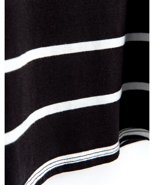 PAZZO（パッゾ）の「MIT 簡約休閒橫條背心（トップス・レディース・白底黑條/黑底白條・S/M/L）」の5枚目の写真