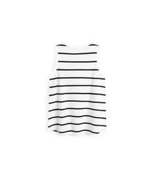 PAZZO | MIT 簡約休閒橫條背心(トップス)