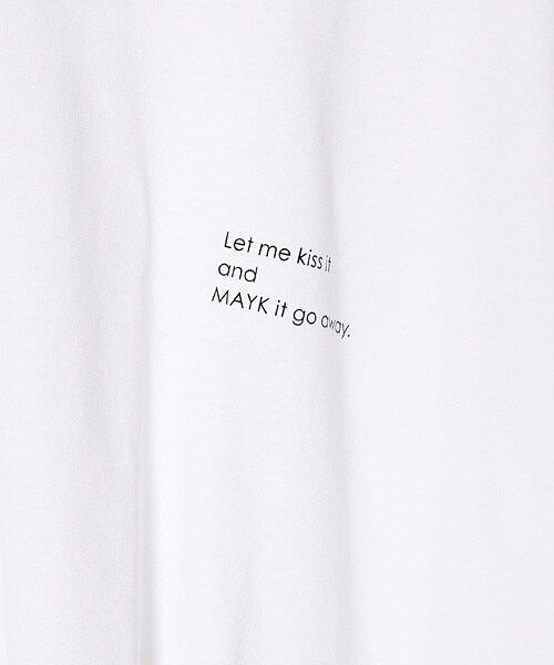MAYK(メイク)の「Don'tCry(Tシャツ/カットソー・レディース・ホワイト/ブラック・1/2/3)」の5枚目の写真