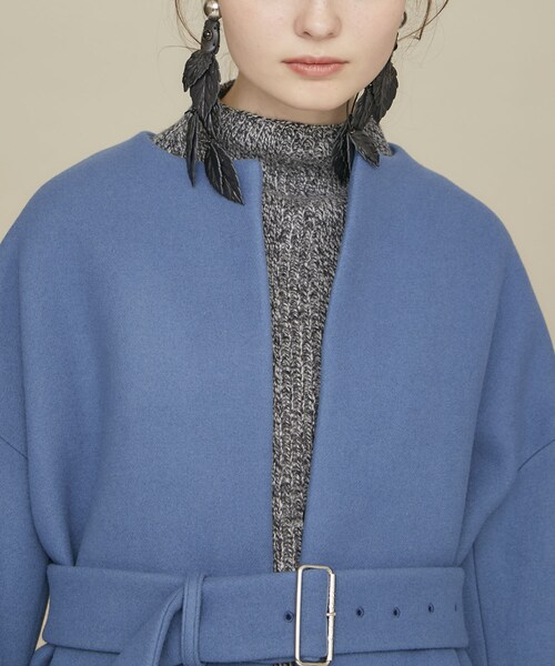 CINOH（チノ）の「別注ノーカラーコート（）」 - WEAR