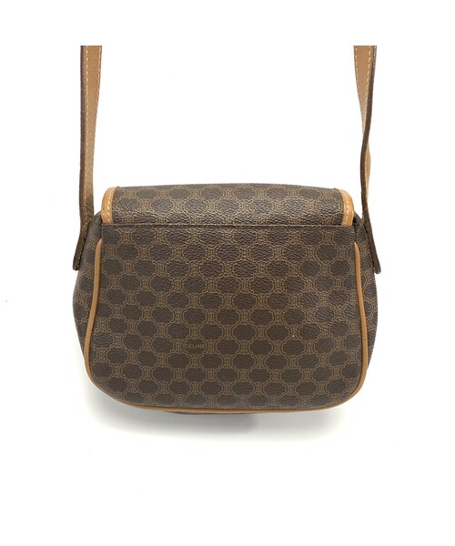 セリーヌ　ブラウン ドットパターン ショルダーバッグ CELINE ブラウン ドットパターン ショルダーバッグ