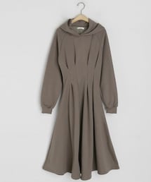 DHOLIC | 裏起毛フードフレアワンピース(ワンピース)