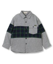 BRANSHES | チェック柄切り替え長袖シャツ(シャツ/ブラウス)