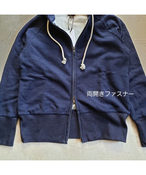 Handmade（ハンドメイド）の「インディゴパーカー（パーカー・レディース・その他）」の5枚目の写真