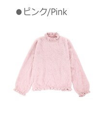 Bobon21 | ミニフリルゆるふわニットトップス-全２色-(ニット/セーター)