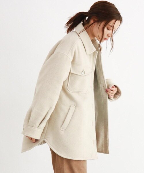 OZOC（オゾック）の「CPOジャケットコート（ジャケット/アウター・レディース・ナチュラル(050)/ブラウン(042)/ディープブラウン(044)/ダークブラウン(143)・36(S)/38(M)）」の9枚目の写真