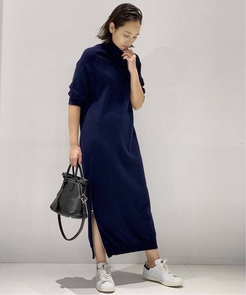 新品　DRAE AP STUDIO ポンチョ　ニット　カシミア　タートルネック 新品DRAE AP STUDIO ポンチョニットカシミアタートルネック