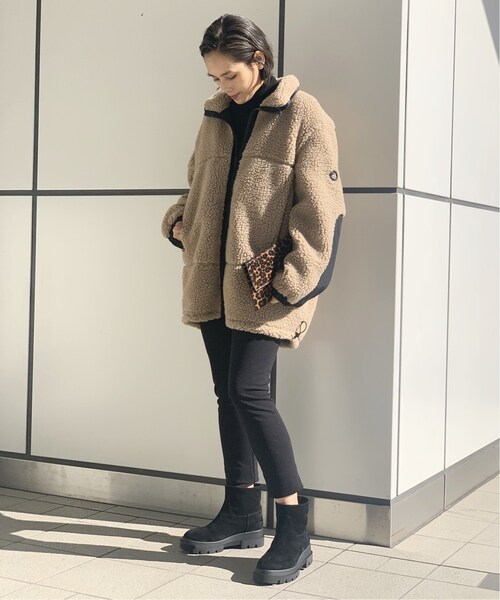 AP STUDIOムートンブーツ AP STUDIO（エーピーストゥディオ）の「ラバーソールムートンブーツ