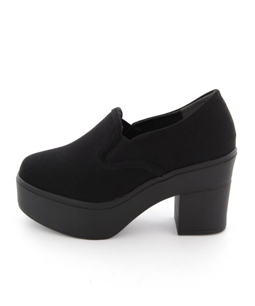 LOWRYS FARM（ローリーズファーム）の「ＳＳヒールスリッポン２（シューズ・レディース・ホワイト/ブラック・Ｍ/Ｌ）」の3枚目の写真