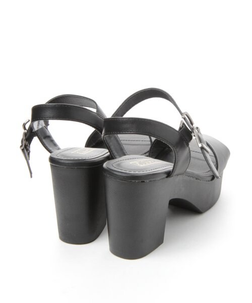 LOWRYS FARM（ローリーズファーム）の「ヒールサンダル２（シューズ・レディース・オーロラ/ブラック/ベージュ・Ｓ/Ｍ/Ｌ）」の6枚目の写真