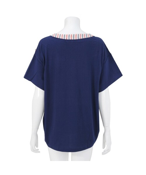 jevous enprie!（ジュヴゾンプリ）の「jevous enprie! / おリボンティー� / カットソー（トップス・レディース・white(01)/light blue(11)/navy(13)/gray(24)・01）」の5枚目の写真