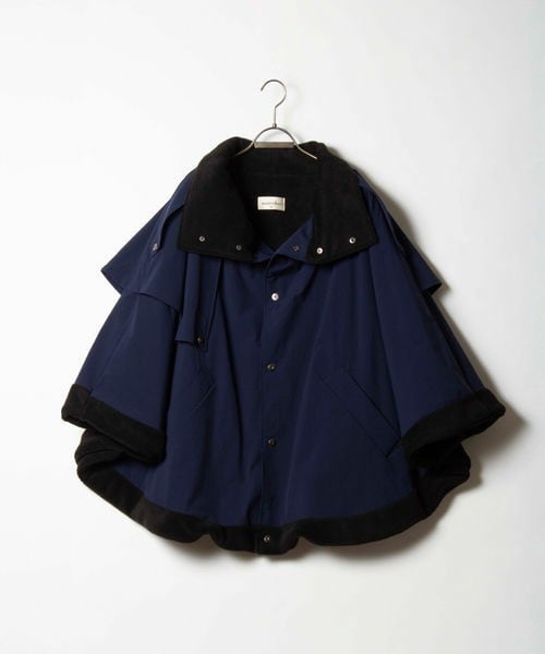 masterkey（マスターキー）の「Trencho（ポンチョ・レディース・ベージュ/ブルー・Free）」の2枚目の写真