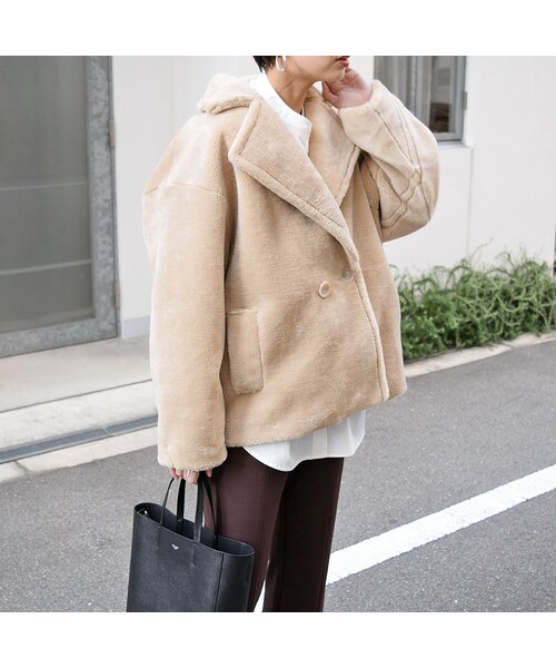 no brand（ノーブランド）の「エコファーライダースJK（ライダースジャケット・レディース・その他）」の5枚目の写真