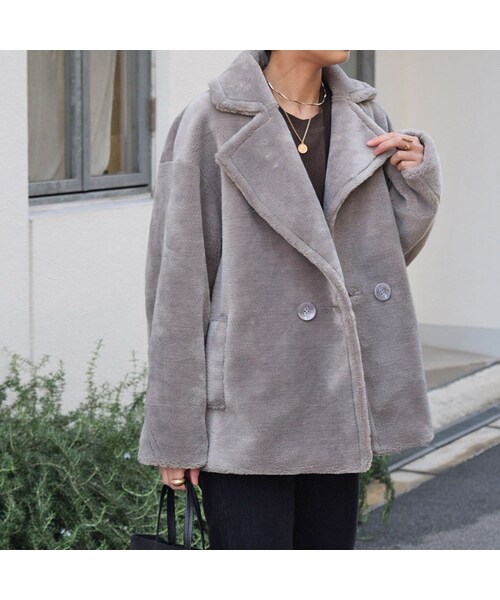 no brand（ノーブランド）の「エコファーライダースJK（ライダースジャケット・レディース・その他）」の8枚目の写真