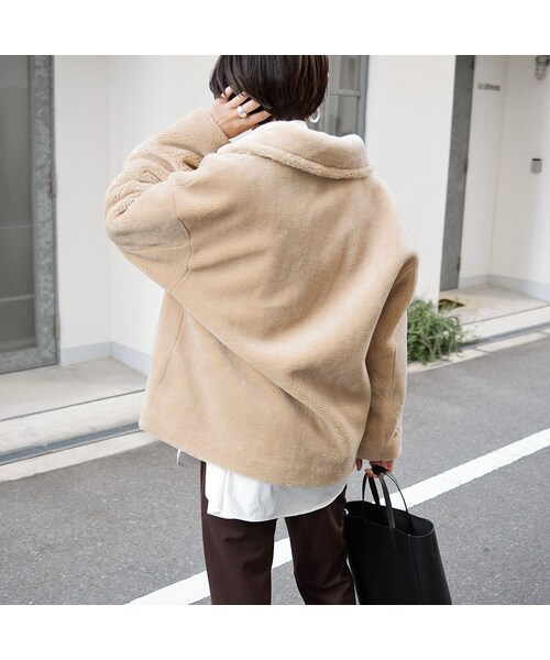 no brand（ノーブランド）の「エコファーライダースJK（ライダースジャケット・レディース・その他）」の4枚目の写真