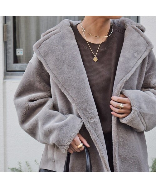 no brand（ノーブランド）の「エコファーライダースJK（ライダースジャケット・レディース・その他）」の7枚目の写真