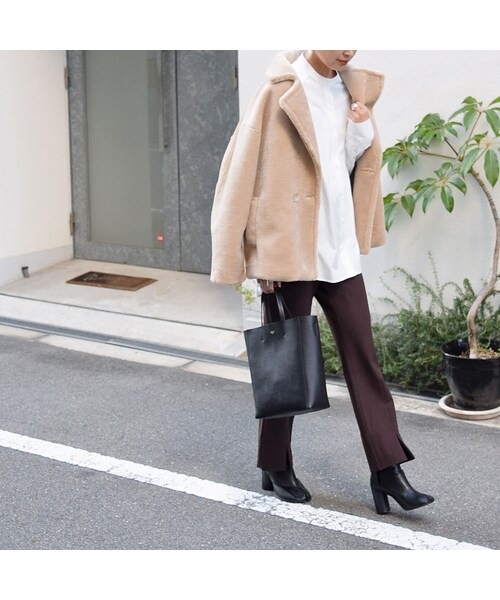 no brand（ノーブランド）の「エコファーライダースJK（ライダースジャケット・レディース・その他）」の2枚目の写真