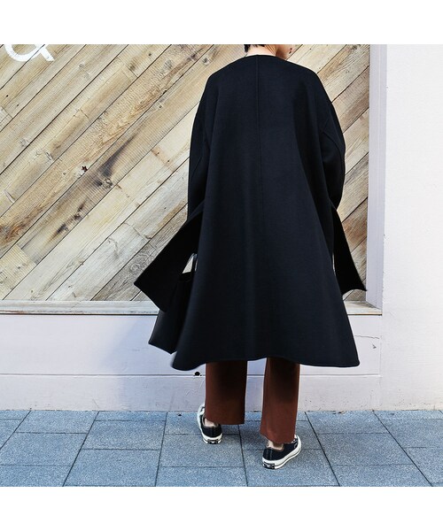 no brand(ノーブランド)の「ダブルフェイスノーカラーCT(チェスターコート・レディース・その他)」の7枚目の写真