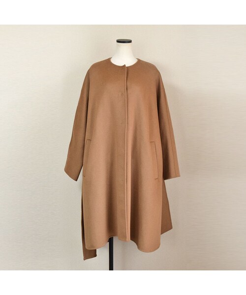 no brand(ノーブランド)の「ダブルフェイスノーカラーCT(チェスターコート・レディース・その他)」の9枚目の写真