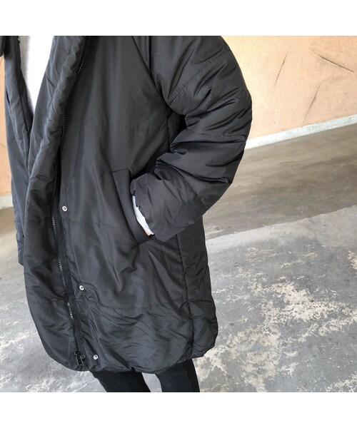 copine（コピン）の「11月14日再入荷！軽やかな着心地！フード中綿ロングコート（ダウンジャケット/コート・レディース・その他）」の12枚目の写真