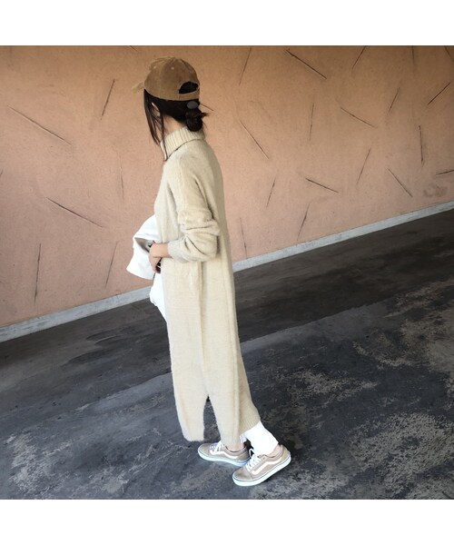copine(コピン)の「【期間限定価格】再入荷!柔らかな肌触り!シャギーニットロングワンピース(2color)(ワンピース・レディース・その他)」の3枚目の写真