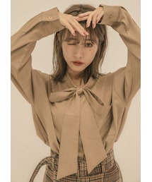 N WITH. | ボウタイリボンブラウス(シャツ/ブラウス)